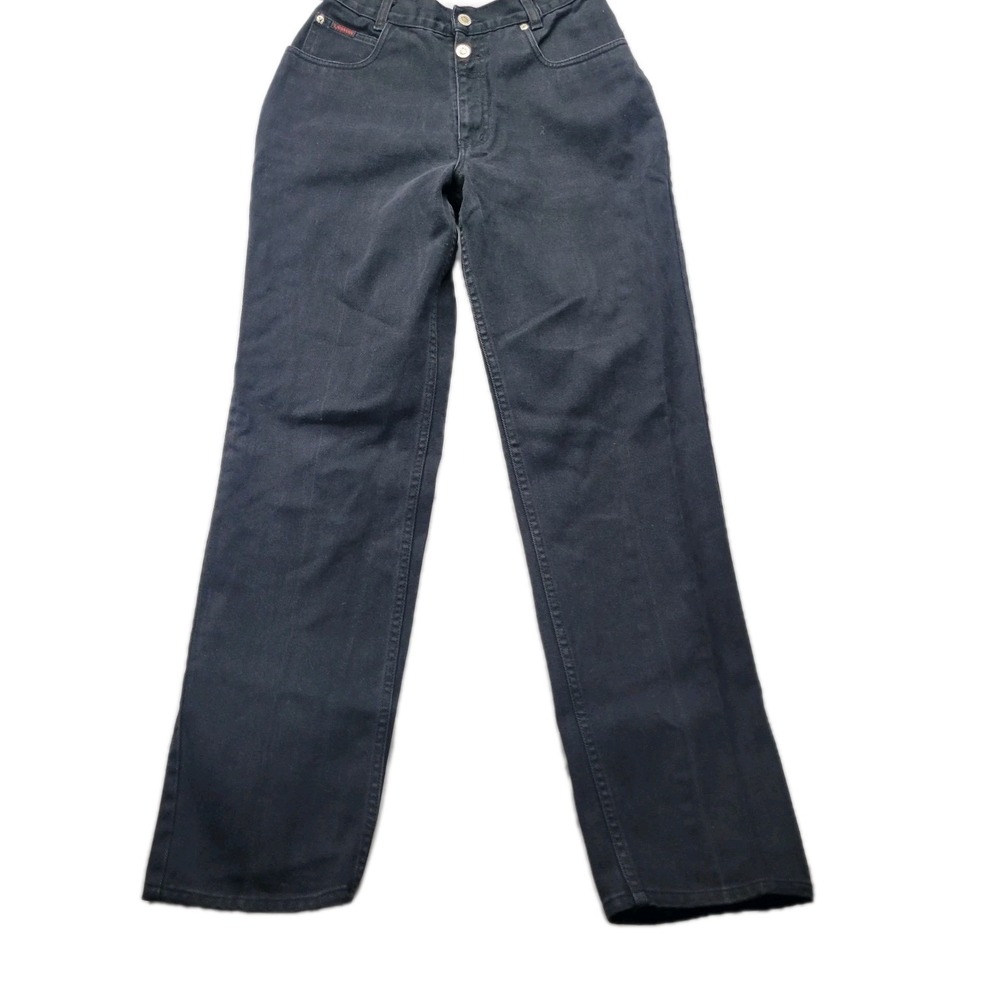 Lawman Western World Class Denim Bareback High-Rise Jeans Size 9 Rodeo Black VTG - Picture 3 of 9
